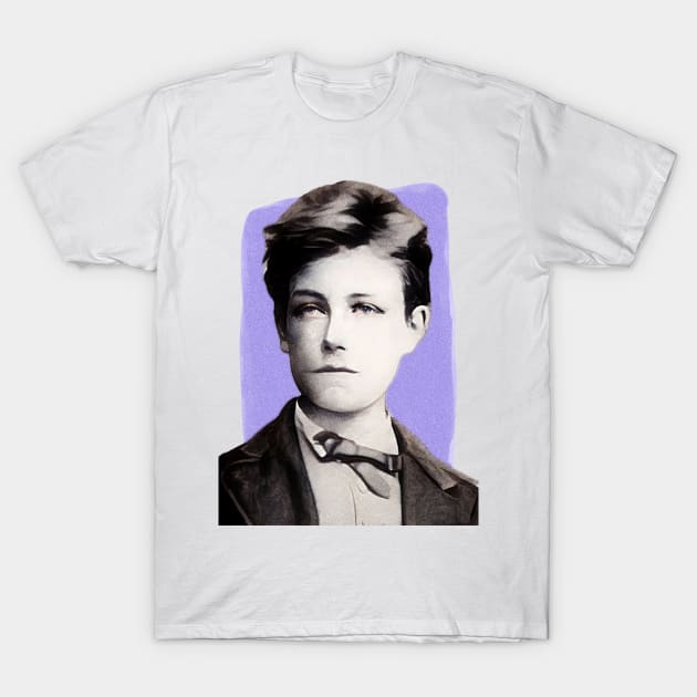 French Poet Arthur Rimbaud illustration T-Shirt by Litstoy 